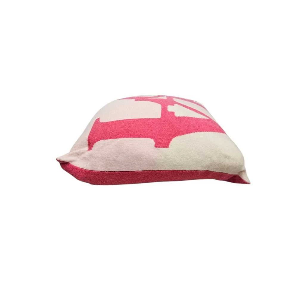 Rani Arabella Cashmere Throw Pillow LOVE Down‎ Italy Luxury 21x21 Pink Limited